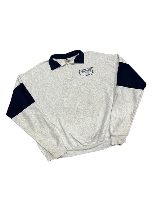 L - Oregon Coast Vintage 1/4 Zip Sweatshirt