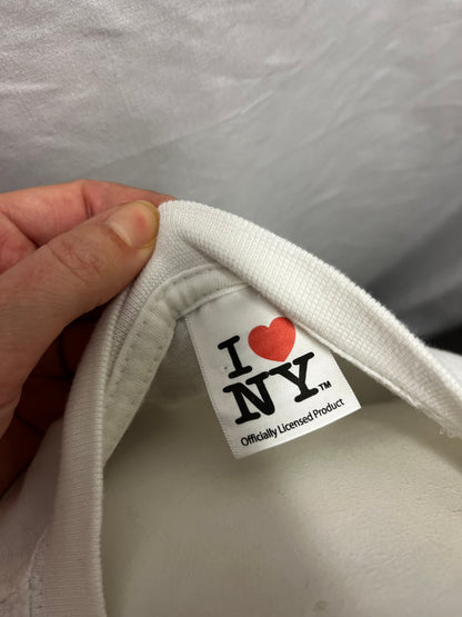 M - I Heart NY White Licensed Graphic Tee