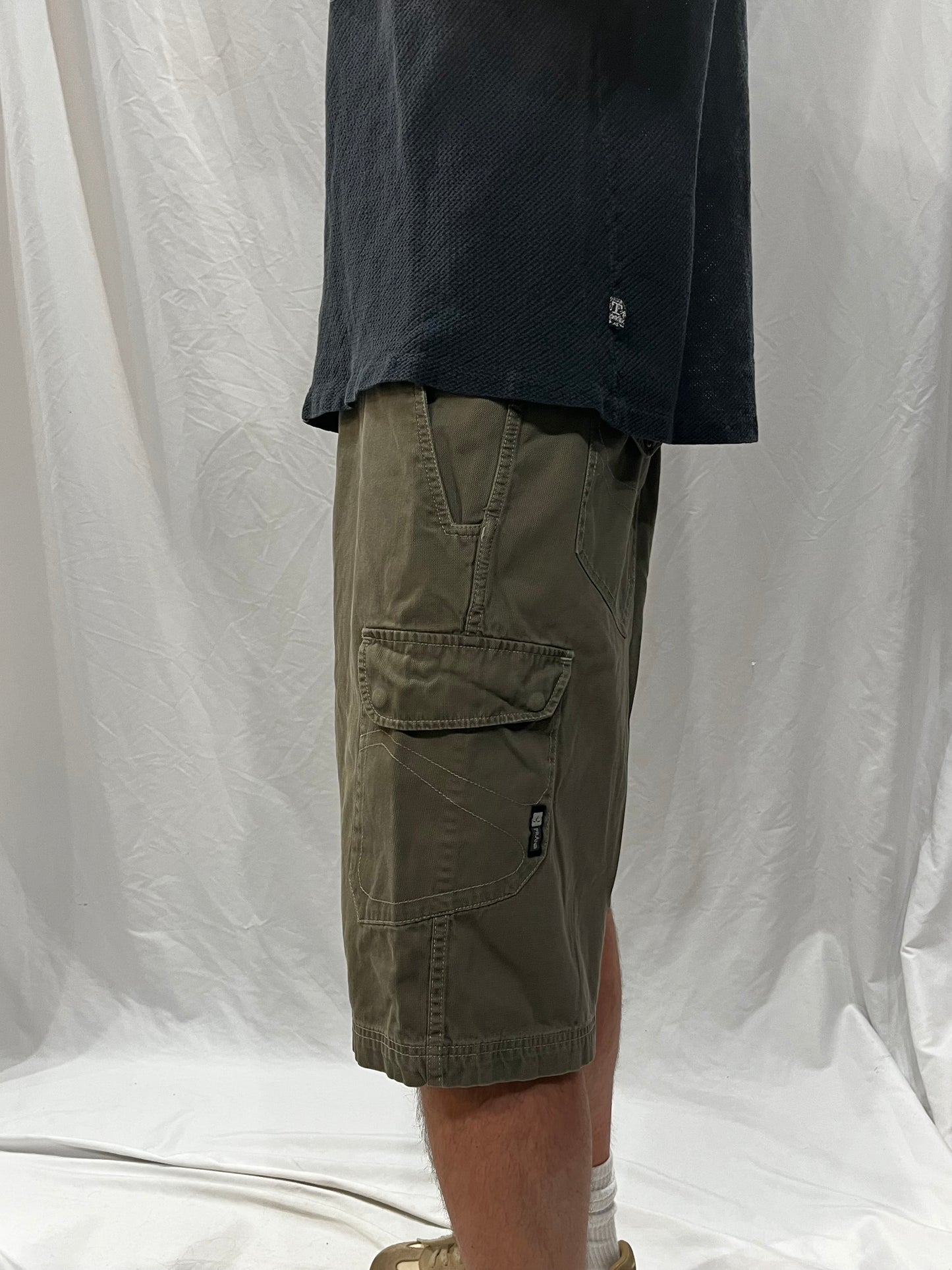 XL - Prana Men's Army Green Cargo Shorts
