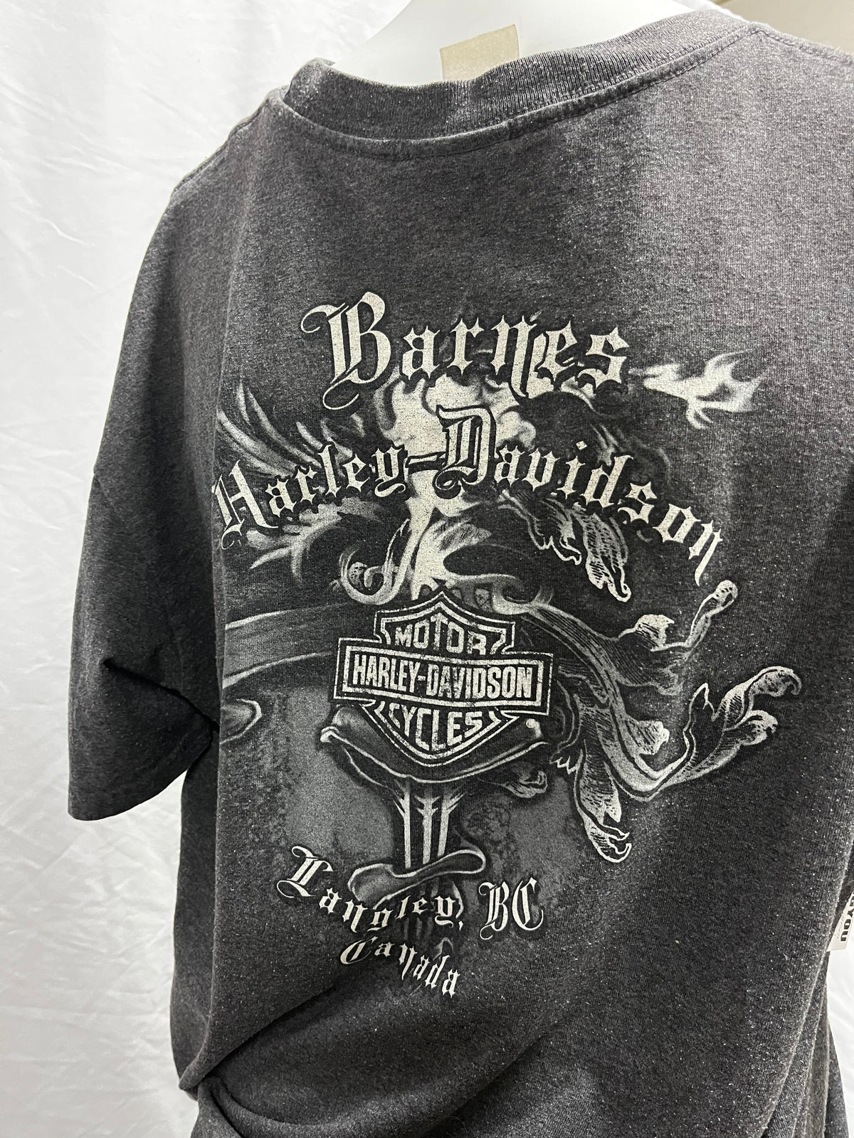 XL - Harley Davidson Snake Grey Graphic Tee