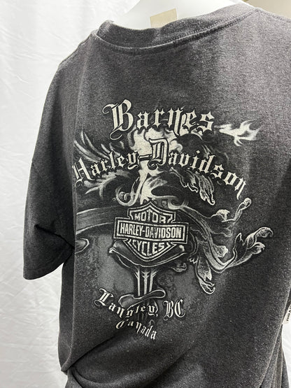 XL - Harley Davidson Snake Grey Graphic Tee