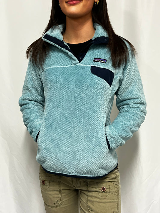 S - Patagonia Pullover Fleece Ice Blue