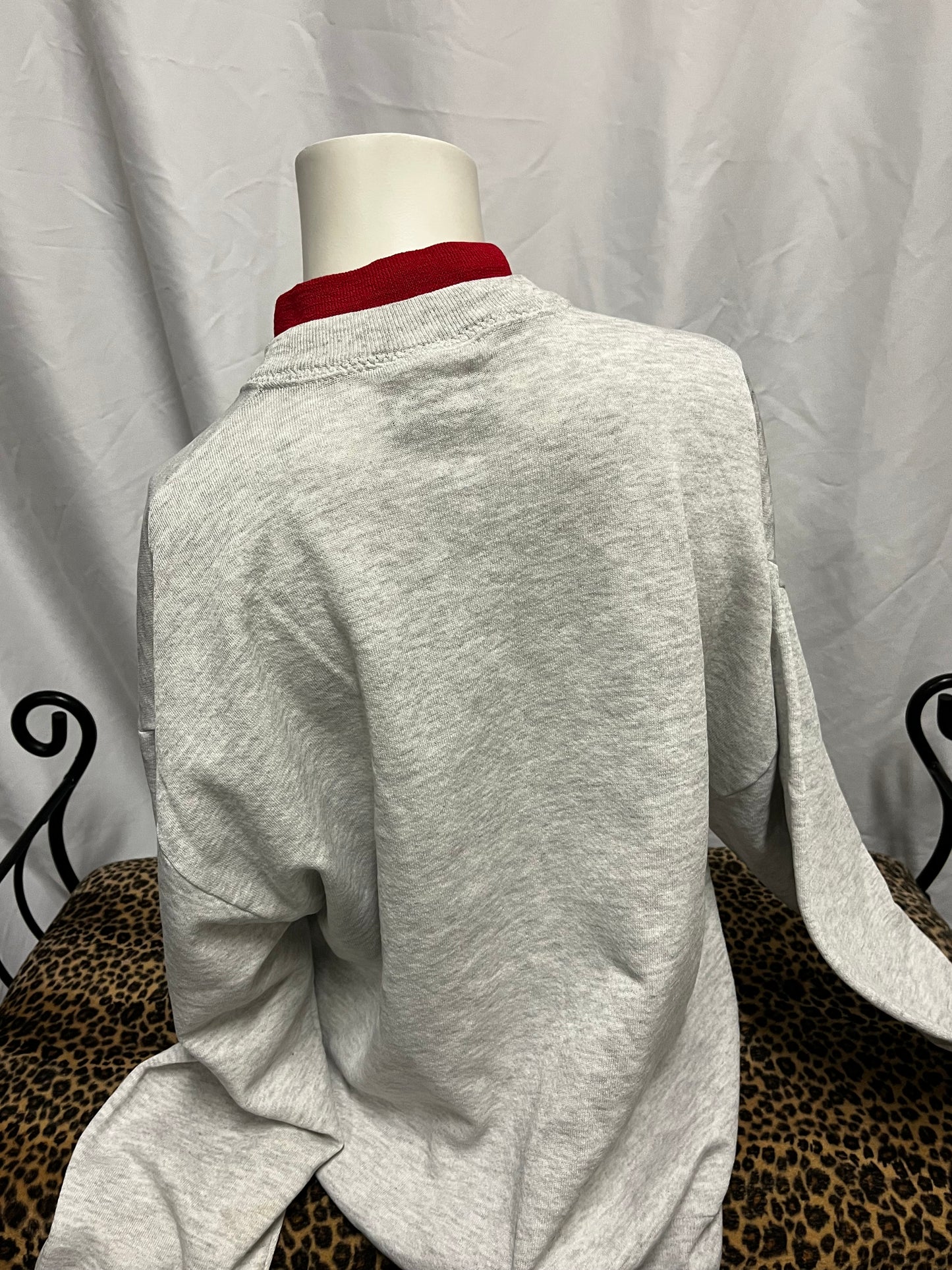 L - Nebraska Teddy Bear 90s College Sweatshirt