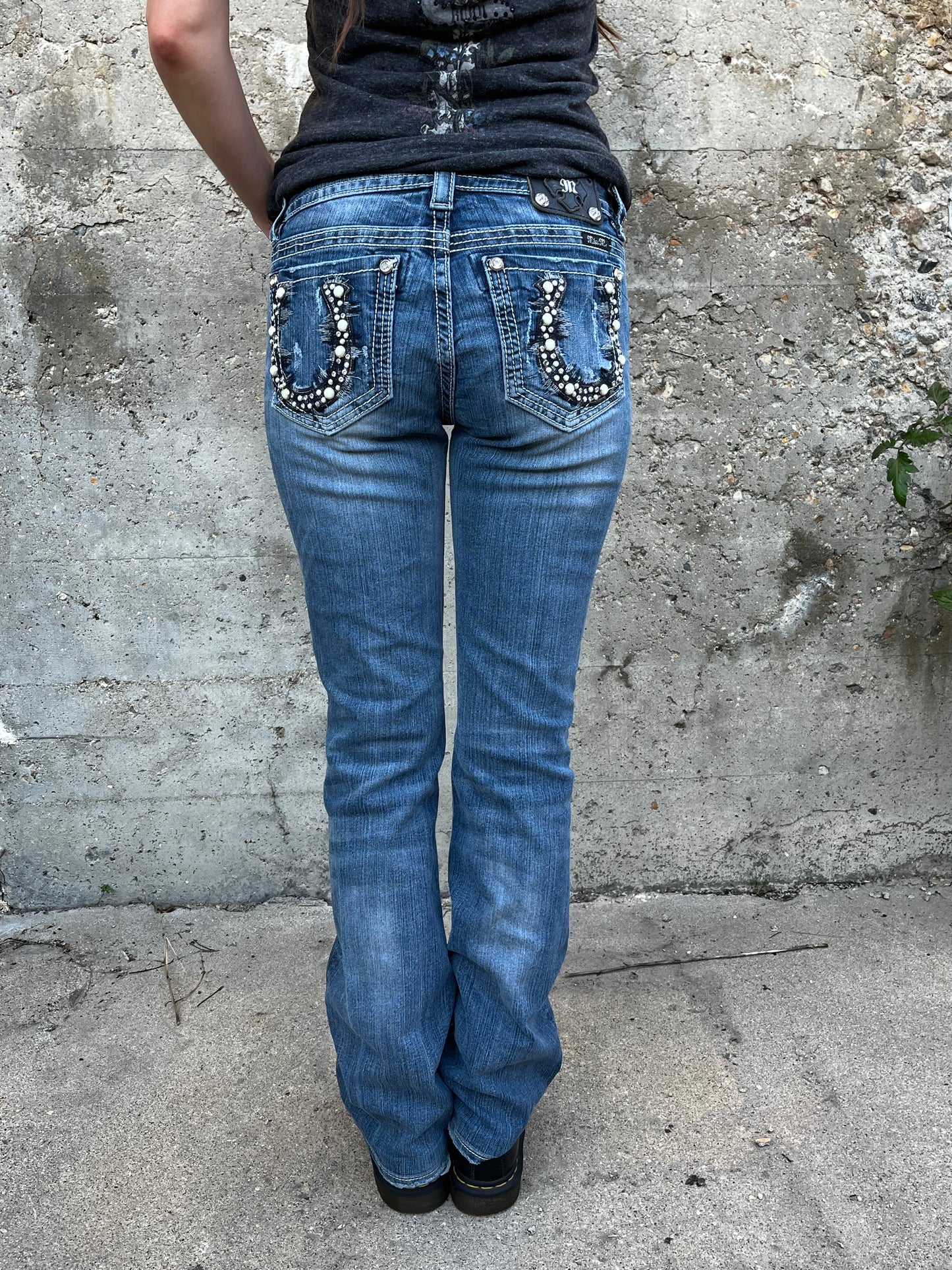 29" - Miss Me Y2K Bling Horseshoe Bootcut Jeans