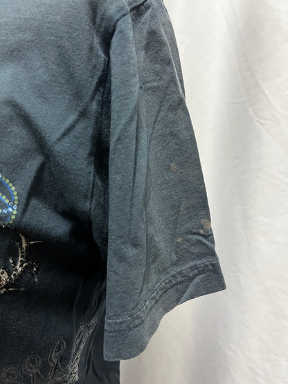 M - Christian Audigier Y2K Rhinestone Double Sided Graphic Tee