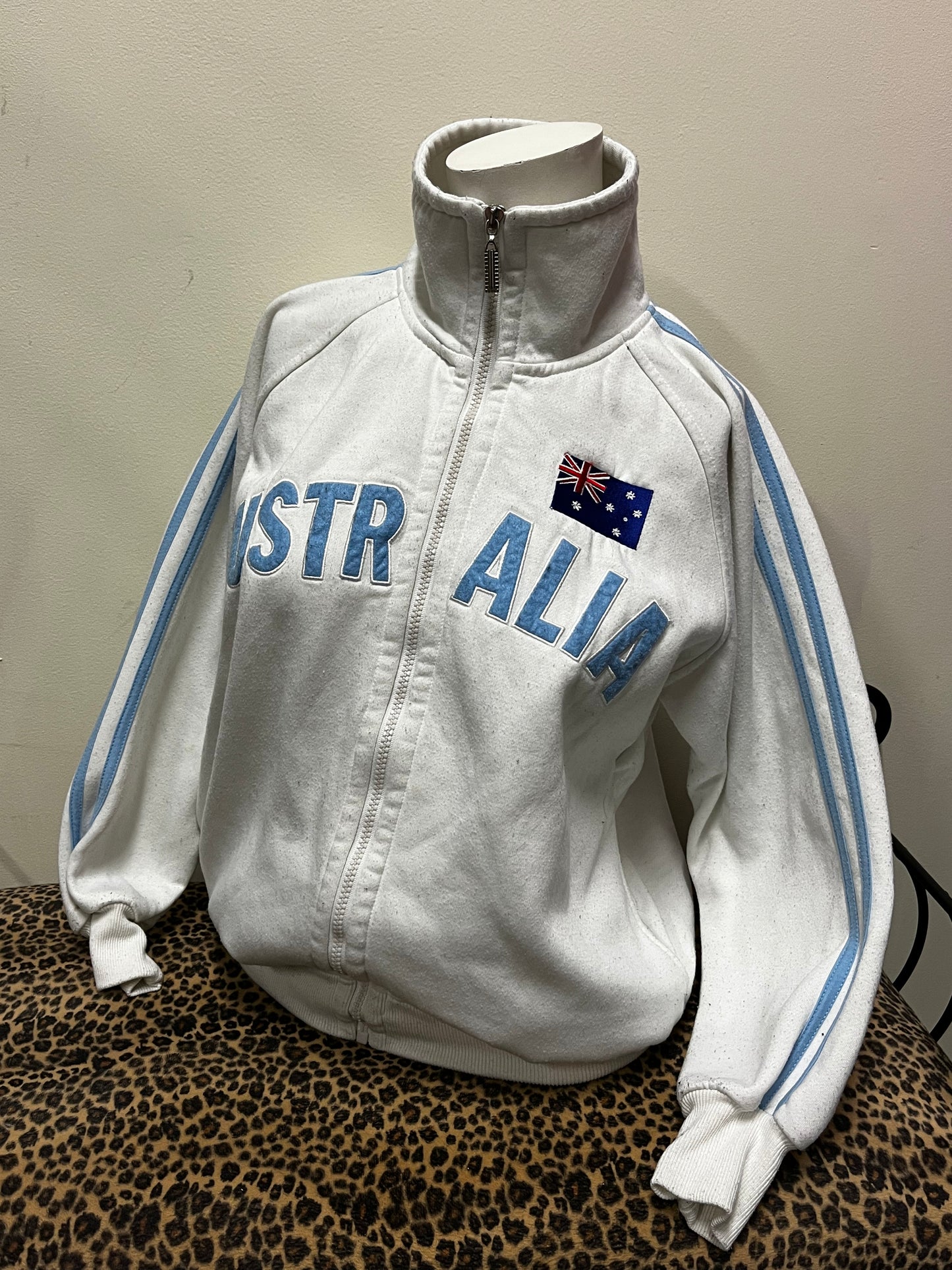 S - Australia Y2K Track Zip Up Sweatshirt