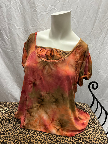 XL - Clientele 90s Tie Dye Peasant Top