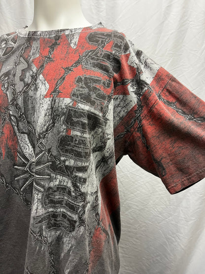 XXL - Cowboy Up Y2K Gothic Graphic Tee