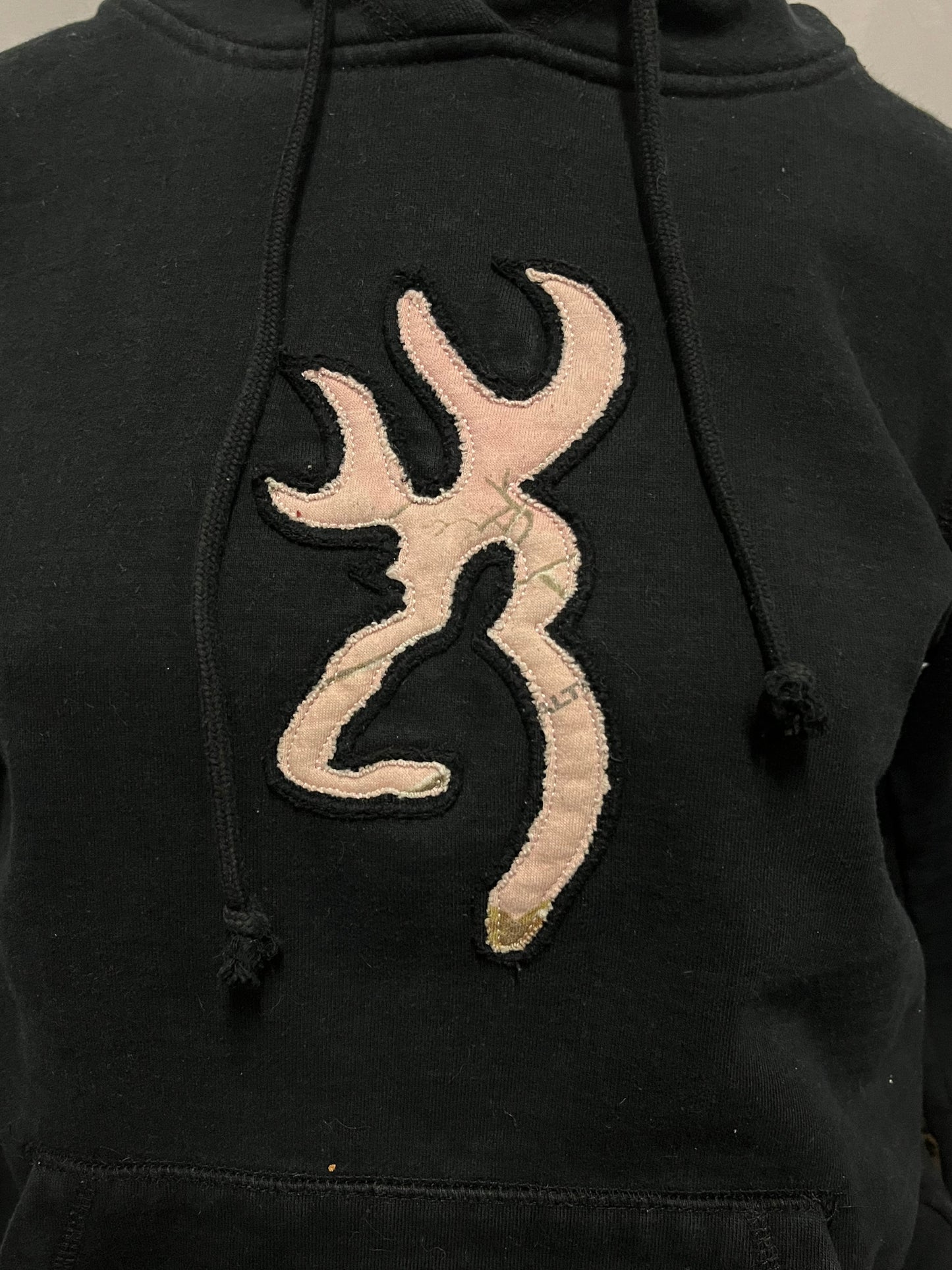 M - Browning Black + Pink Camo Hoodie