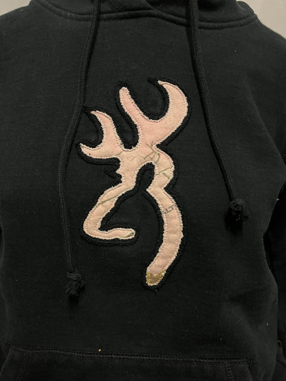 M - Browning Black + Pink Camo Hoodie