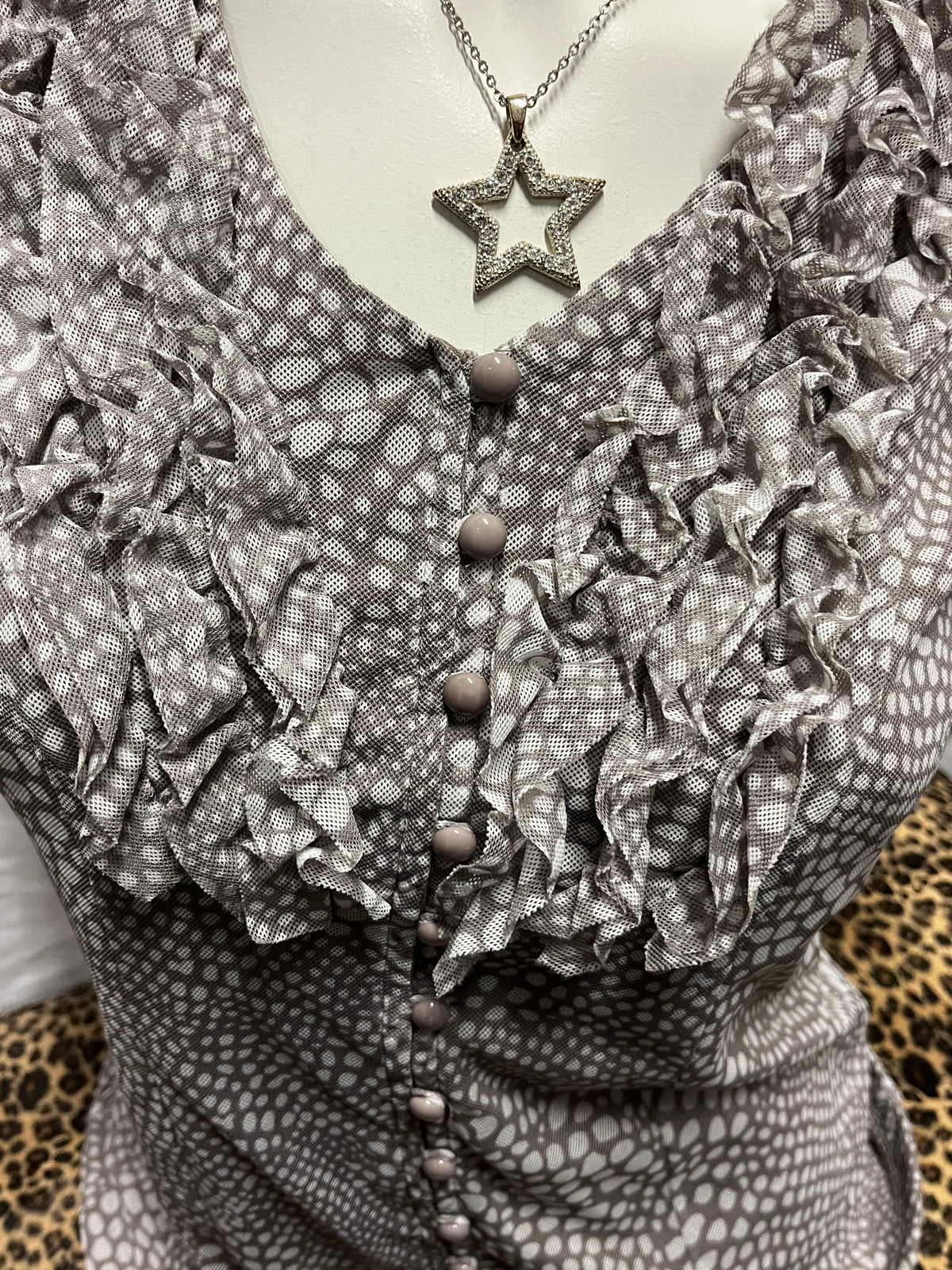 S - Ricki's 2000s Ruffle Trim Blouse