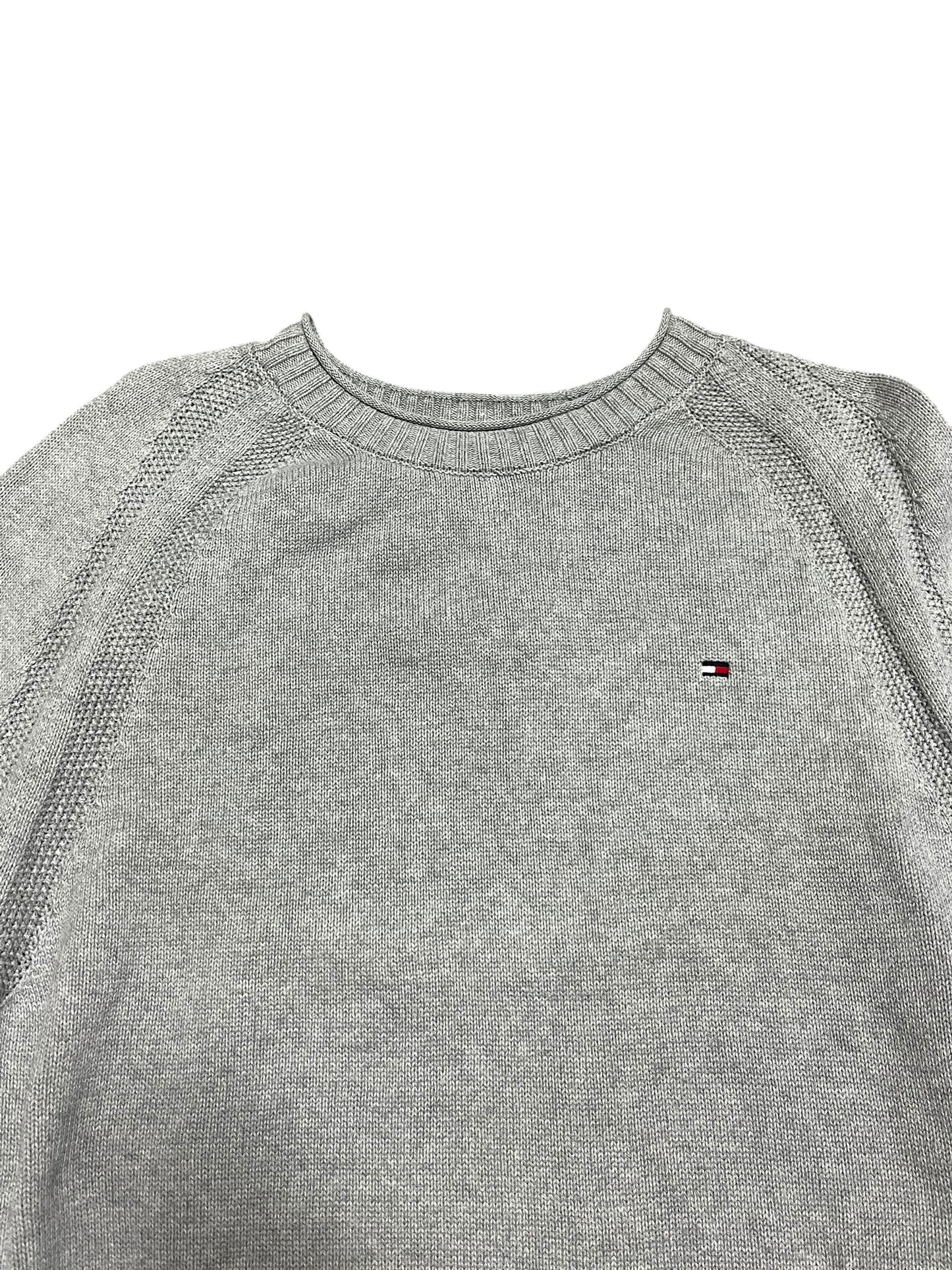 XL - Tommy Hilfiger Light Grey Knit Sweater