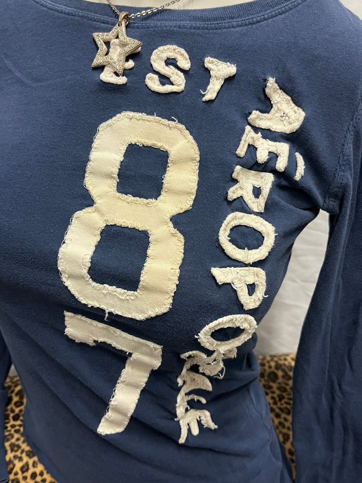 S - Aeropostale Y2K Applique Long Sleeve Top
