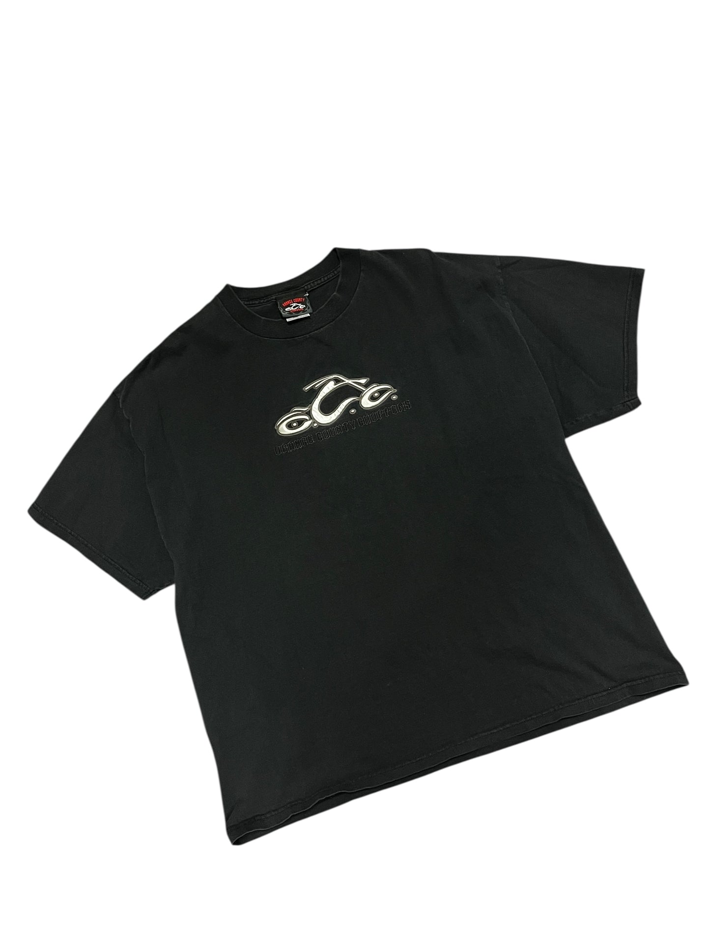 XL - Orange Country Choppers 3D Logo 2000s Tee
