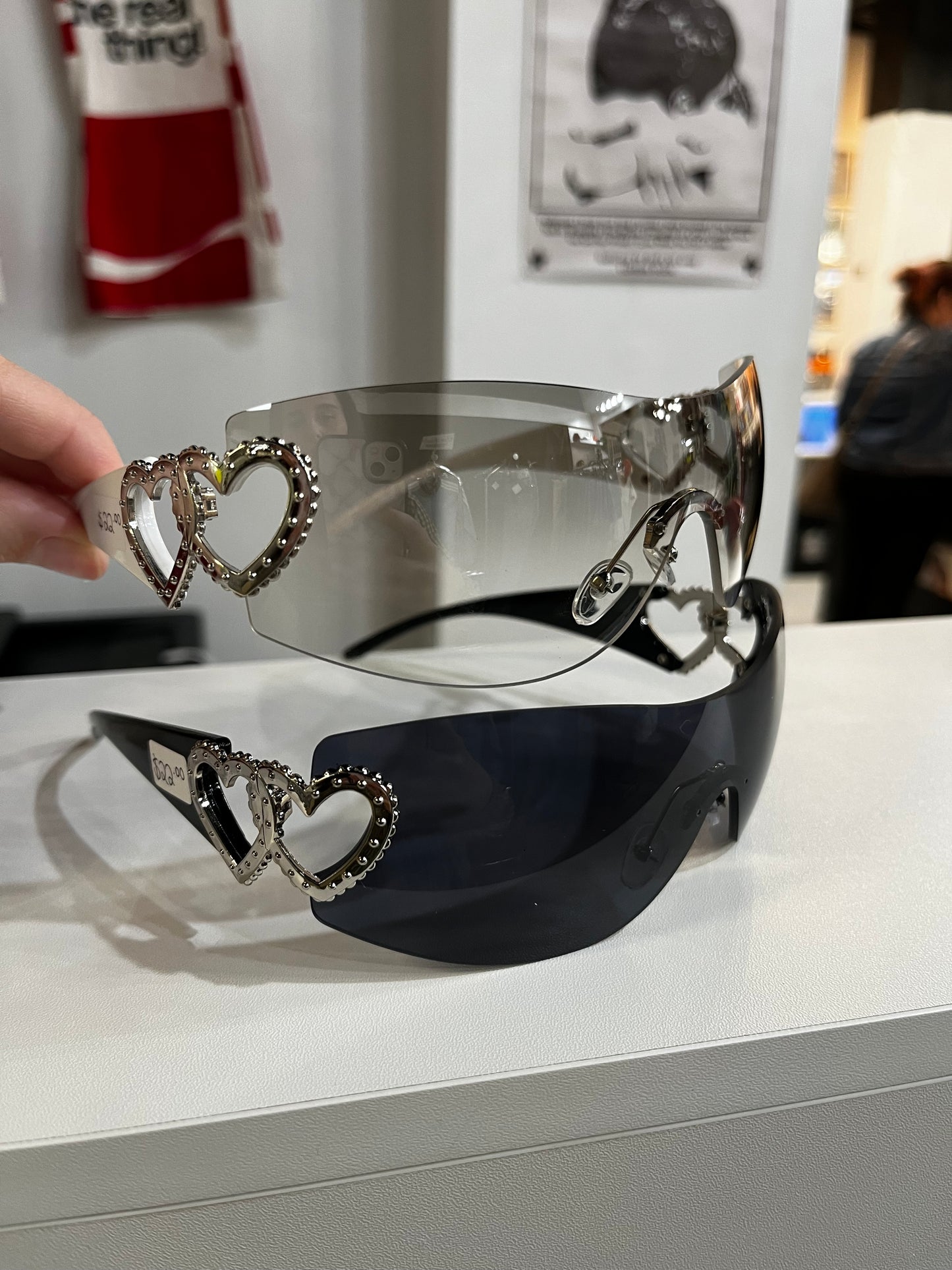 Sunnies - Y2K Style Bling Hearts