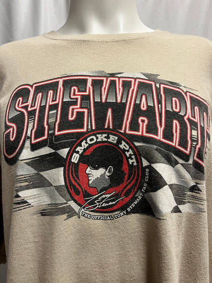 2XL - Tony Stewart Tan Double Sided Graphic Tee
