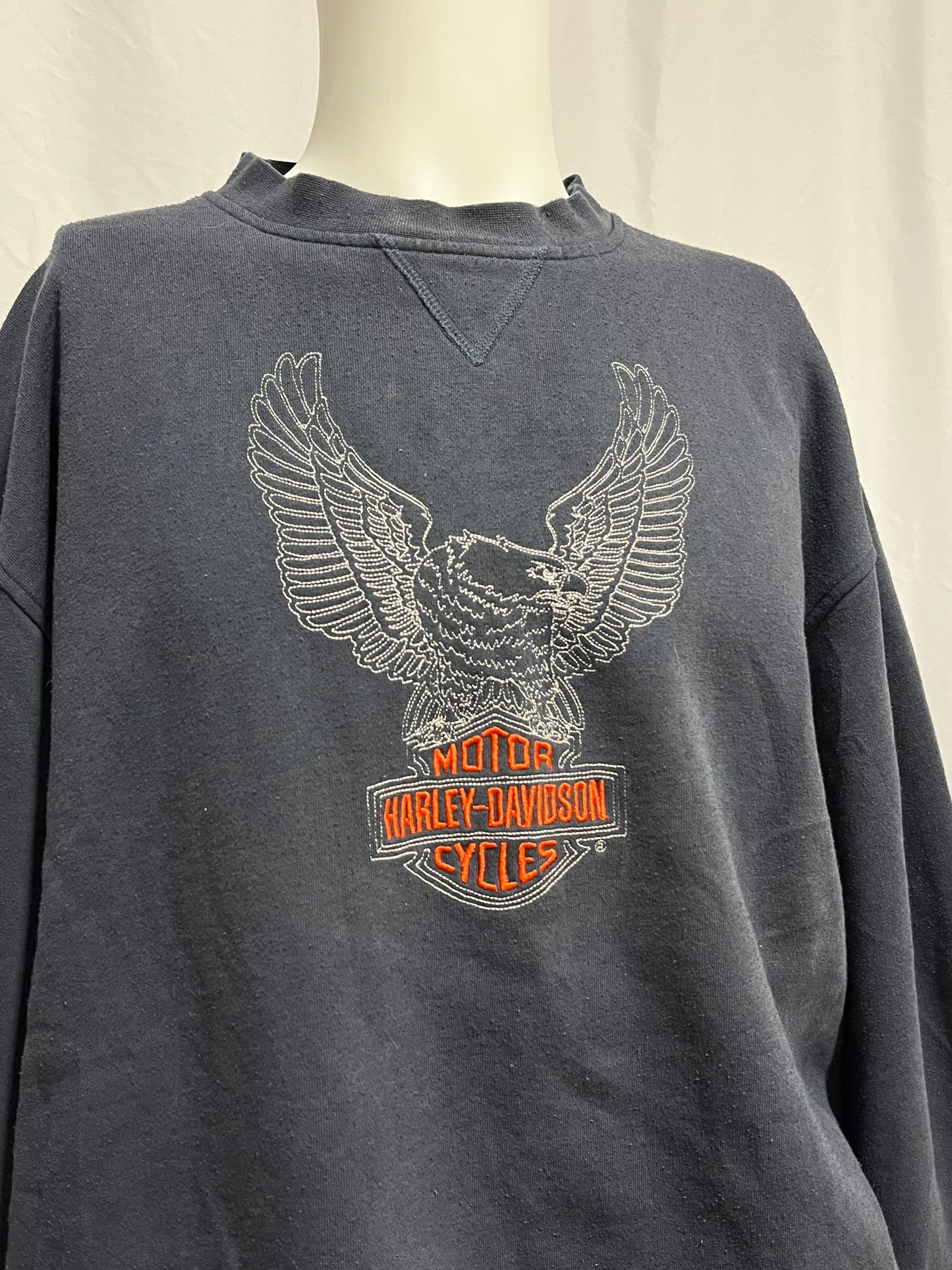 XL - Harley Davidson Embroidered Logo Sweatshirt