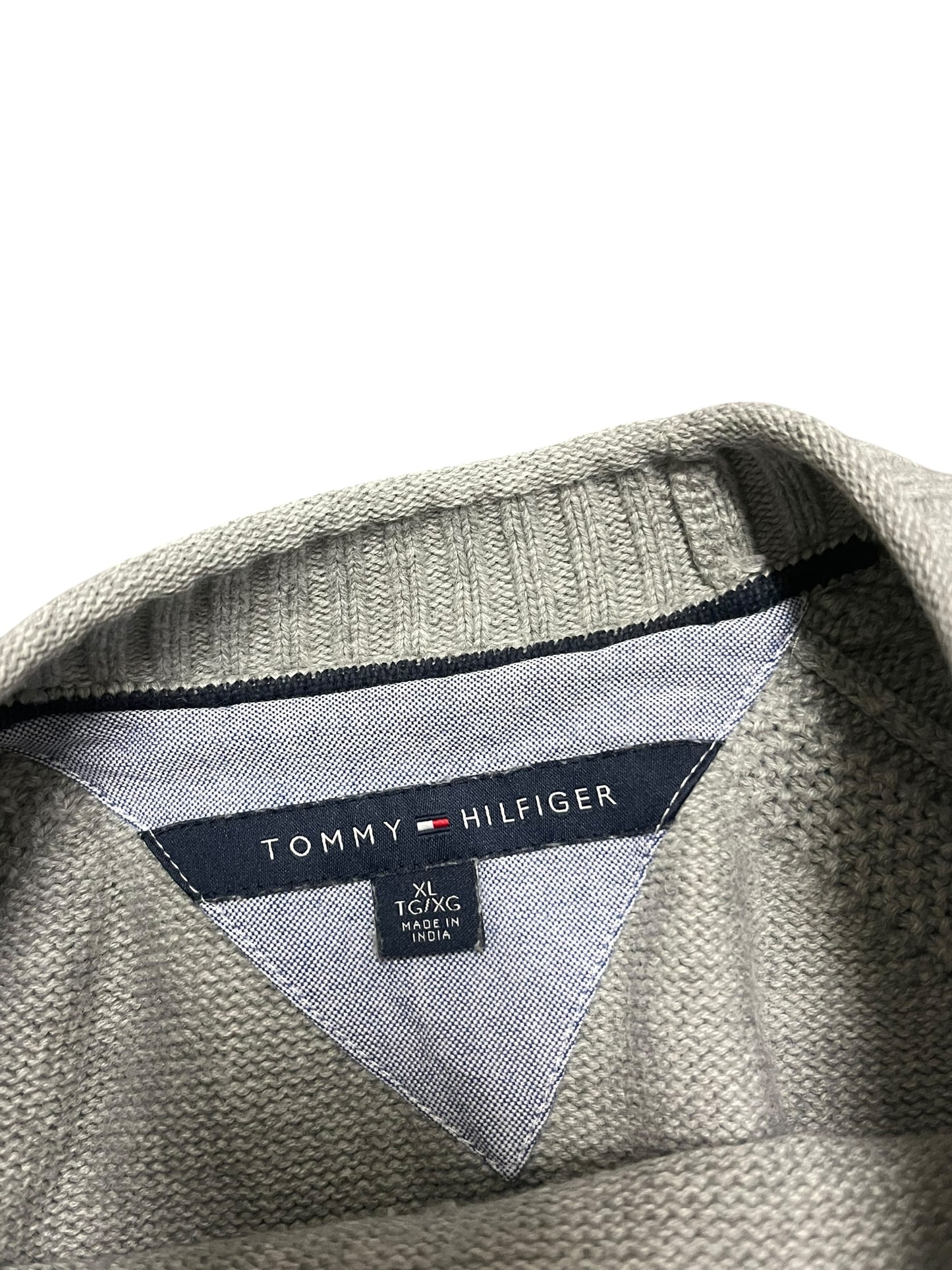 XL - Tommy Hilfiger Light Grey Knit Sweater