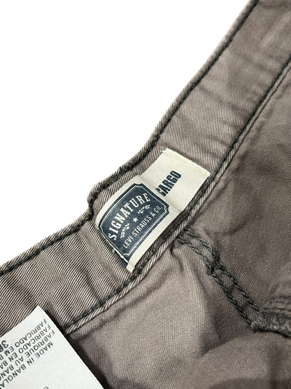 36" - Levi's 2000s Grey Cargo Shorts