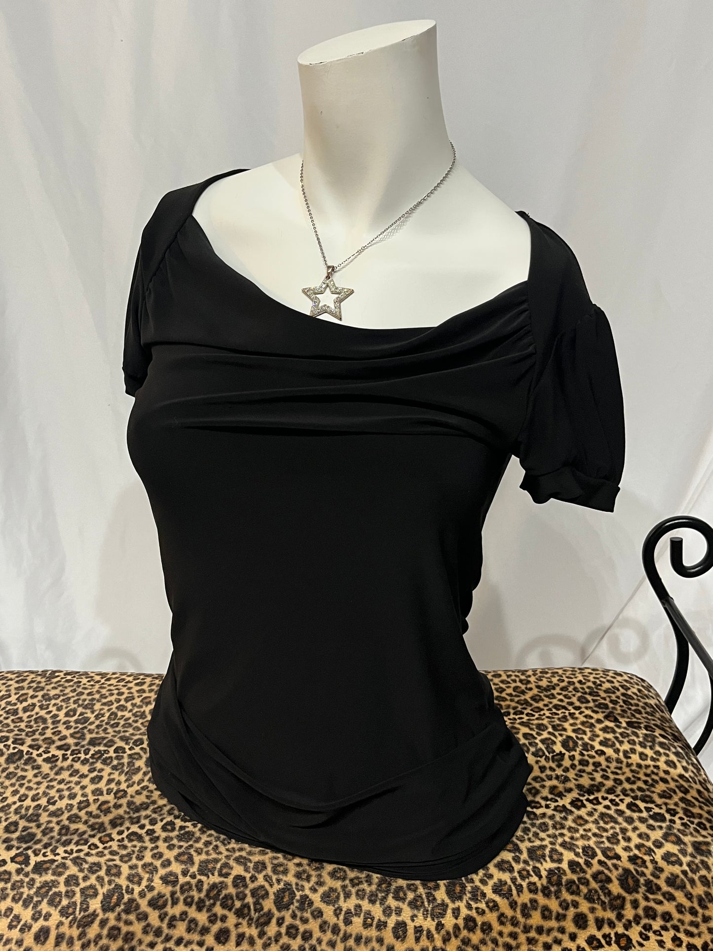 XS/S - Ricki's 2000s Black Slouchy Blouse