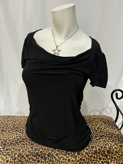 XS/S - Ricki's 2000s Black Slouchy Blouse