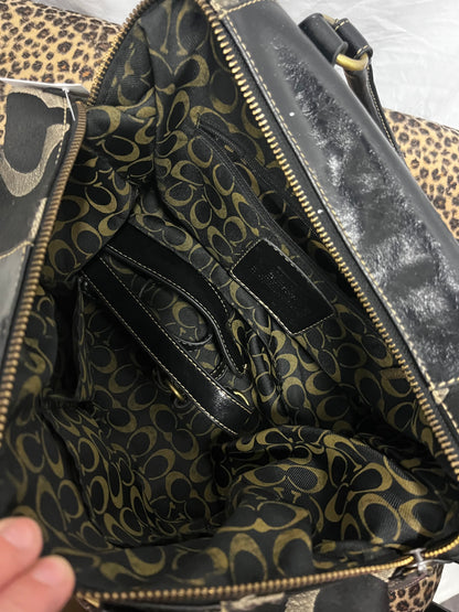 Purse - Coach Madison Graphic Op Art Sabrina Black Monogram Bag