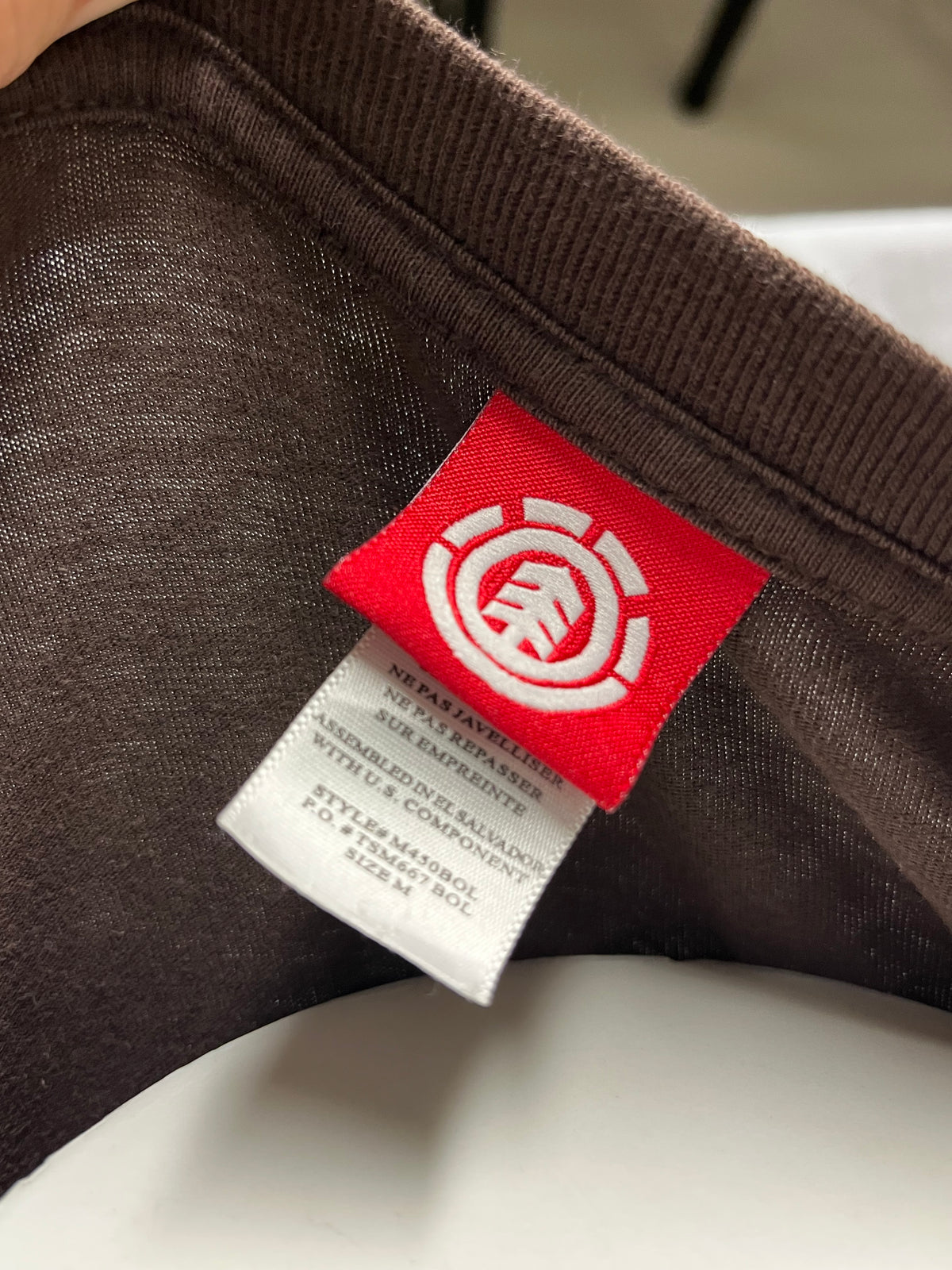 M - Element Y2K Brown Graphic Tee