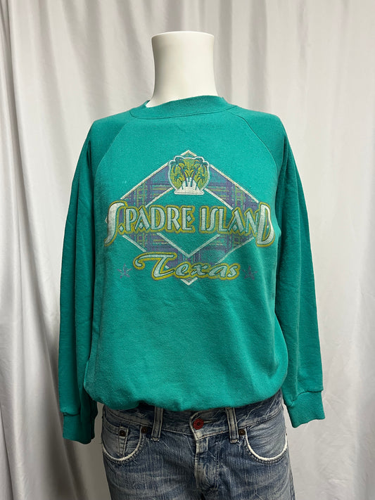 L - Spadre Island Texas 90s Hanes Sweatshirt
