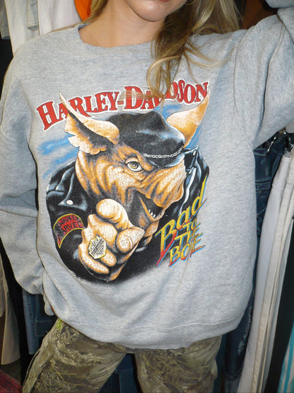 L - 1987 Harley Davidson Graphic Sweatshirt
