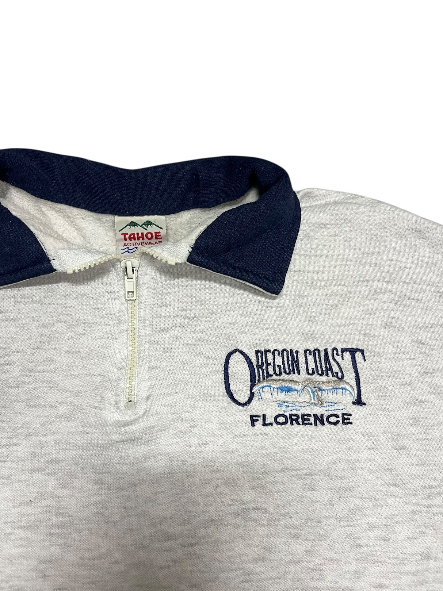 L - Oregon Coast Vintage 1/4 Zip Sweatshirt