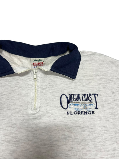 L - Oregon Coast Vintage 1/4 Zip Sweatshirt