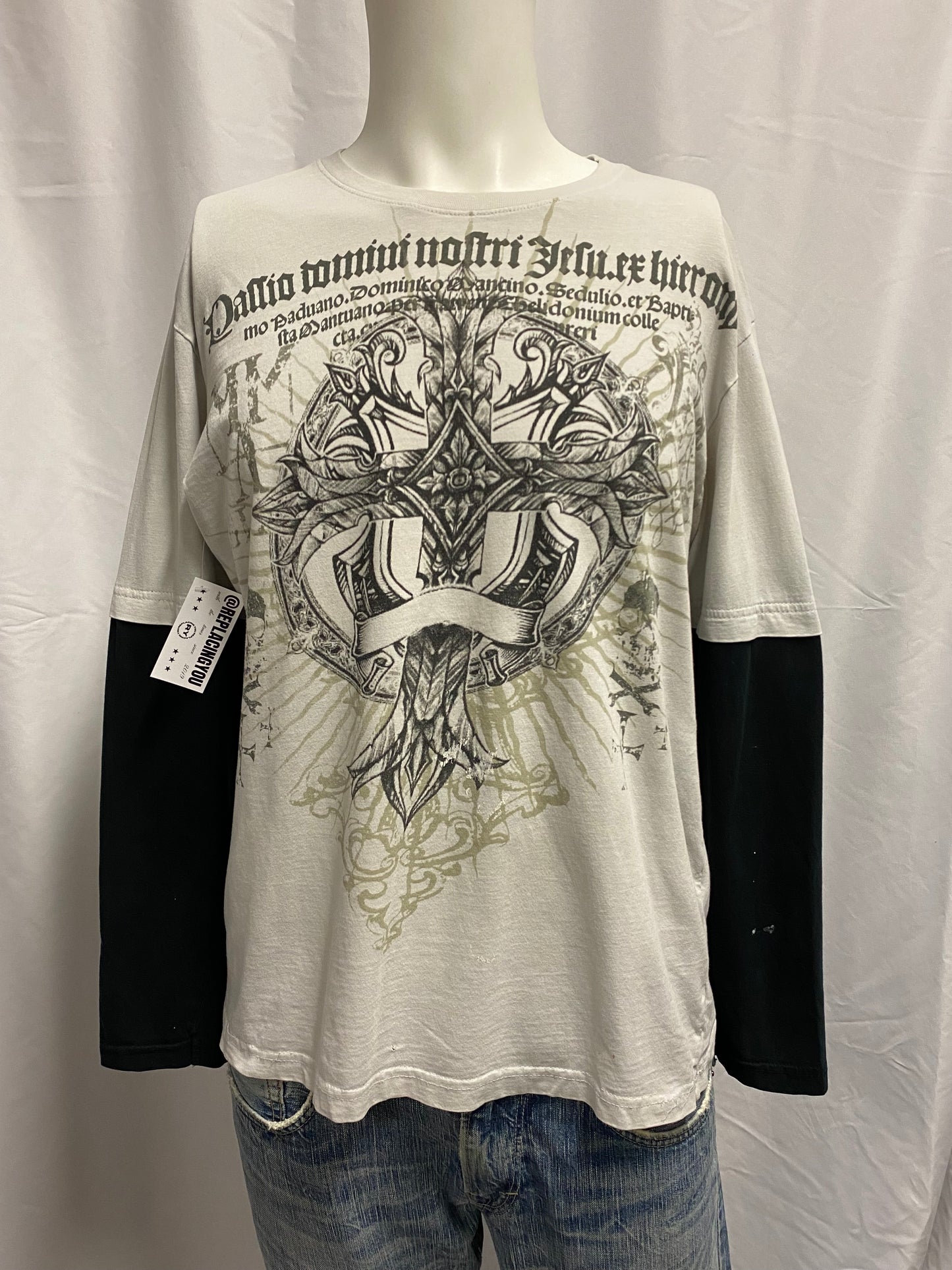 M/L - MMA Elite Y2K Gothic Double Layered Tee