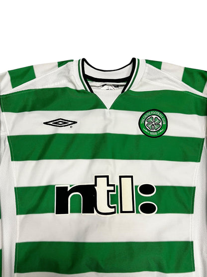 S/M - Celtic FC Umbro Jersey Long Sleeve 2001-2003