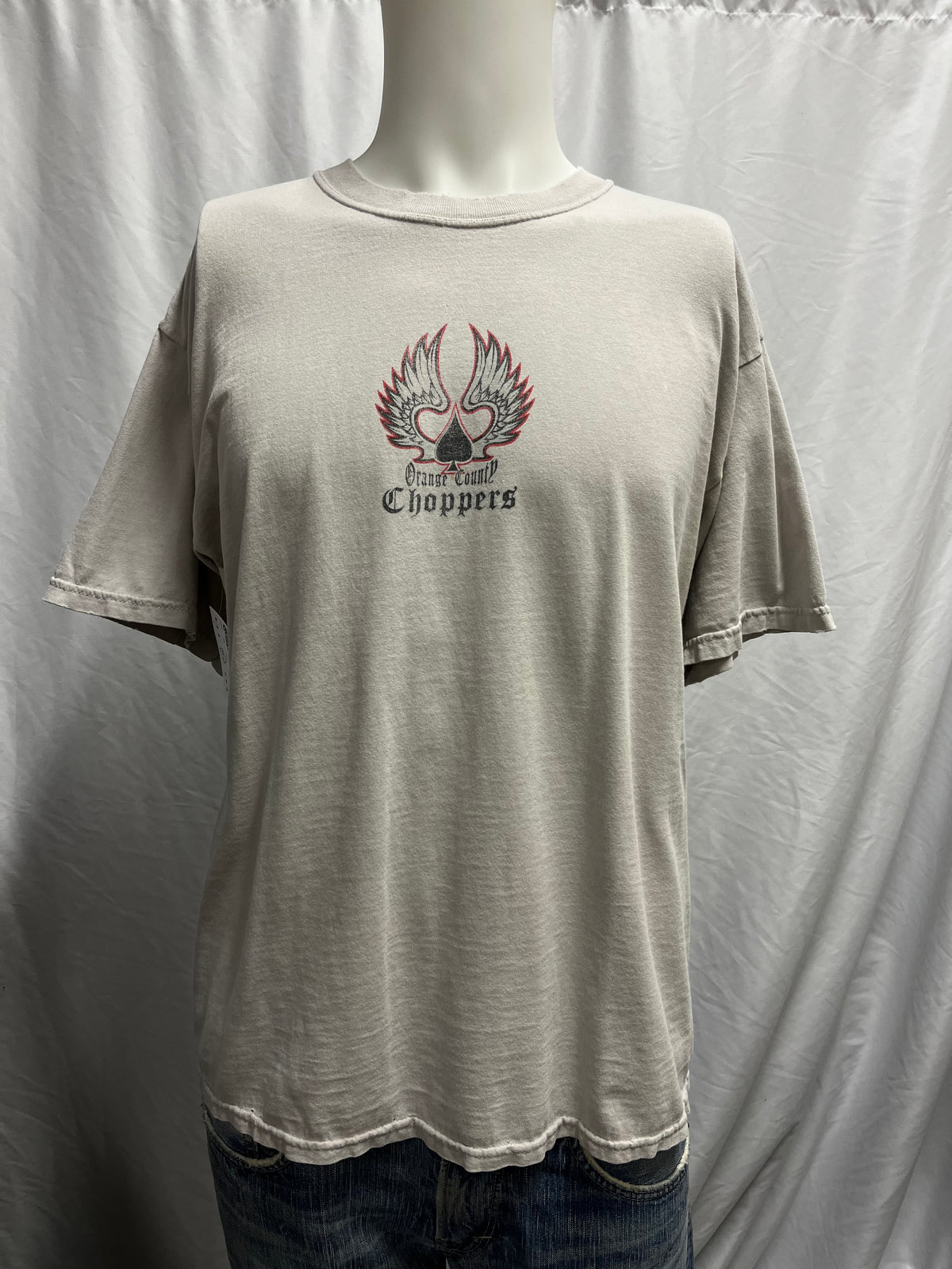 L - Orange County Choppers Faded Double Sided Graphic Tee