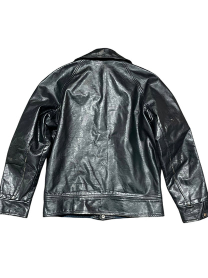 M - 1960s Seder Genuine Leather Car Coat Made In Canada