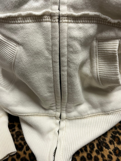 S - Aeropostale 2000s Ivory Spellout Track Jacket