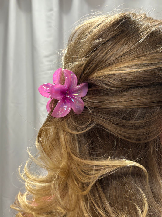 Hair Clip - Mini Plumeria