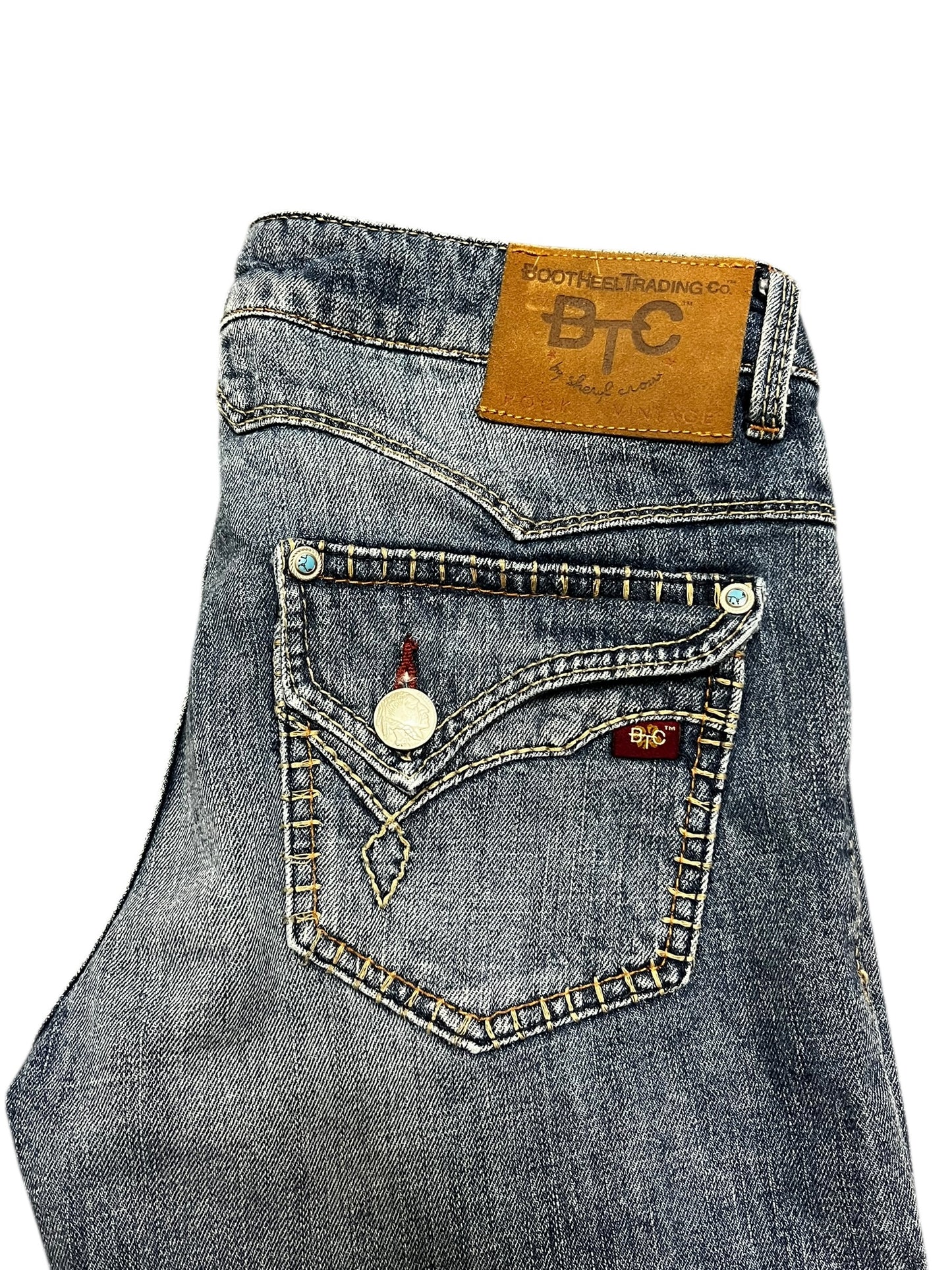 27 x 34" - Bootheel Y2K Western Low Rise Jeans