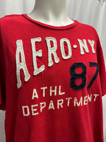 XXL - Aeropostale Y2K Red Applique Graphic Tee