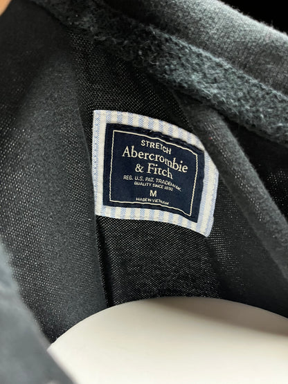 M - Abercrombie & Fitch Y2K Black Men's Polo Tee