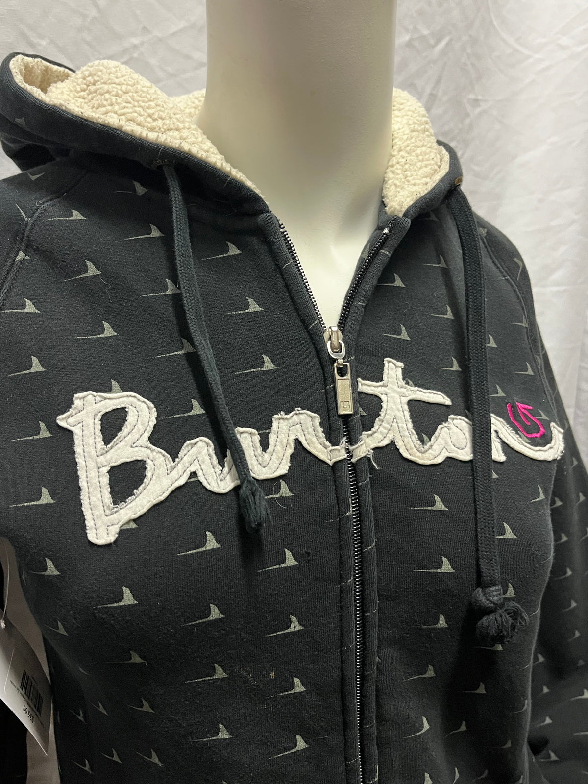S - Burton Snowboards 2000s Graphic Zip Hoodie