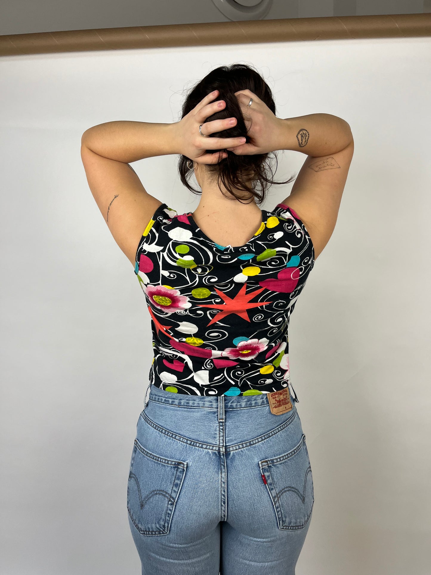 Shana K Vintage Tropical Graphic Tank