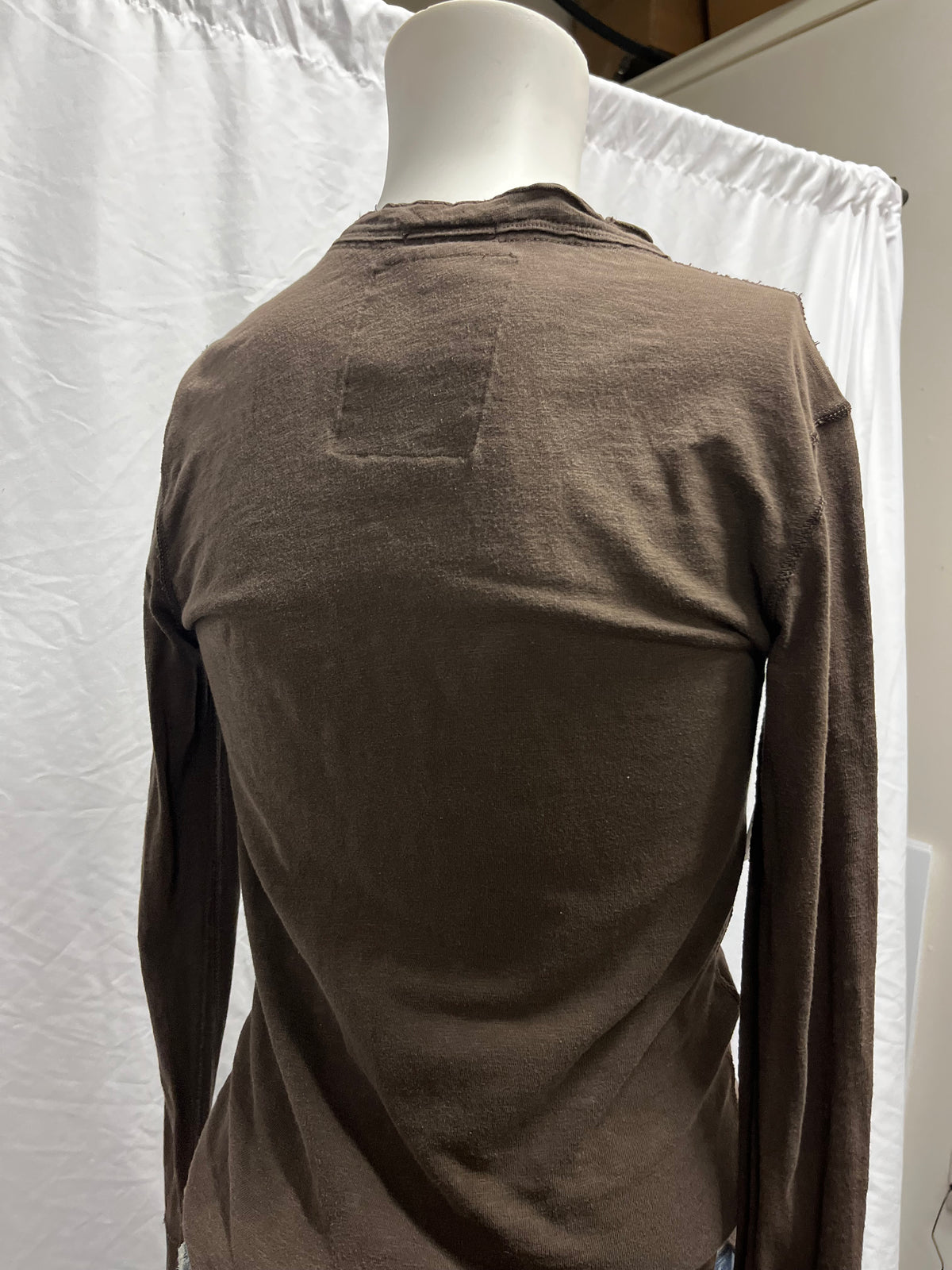 XS - American Eagle Y2K Graphic Henley Long Sleeve