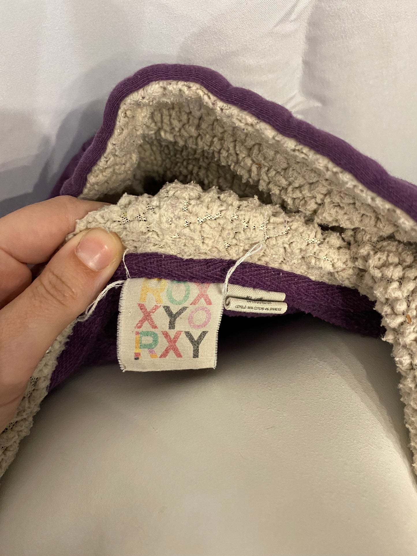 XL - Roxy Y2K Purple Graphic Zip Hoodie