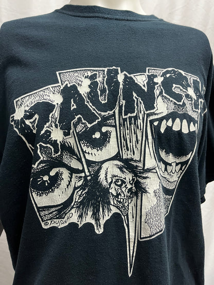 L - Raunch 2000s Black Graphic Tee