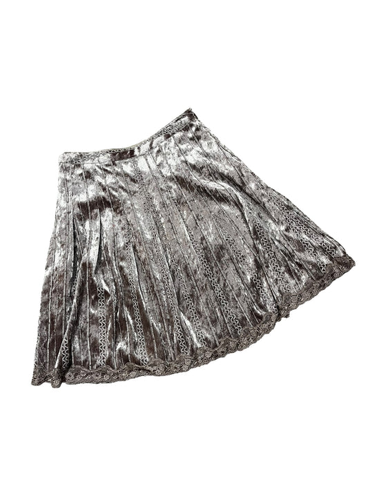 M - Wanko Velour + Sequin Midi Skirt