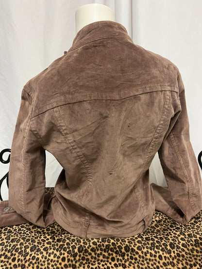 L - OK! Jeans Y2K Brown Velvet Buckle Jacket