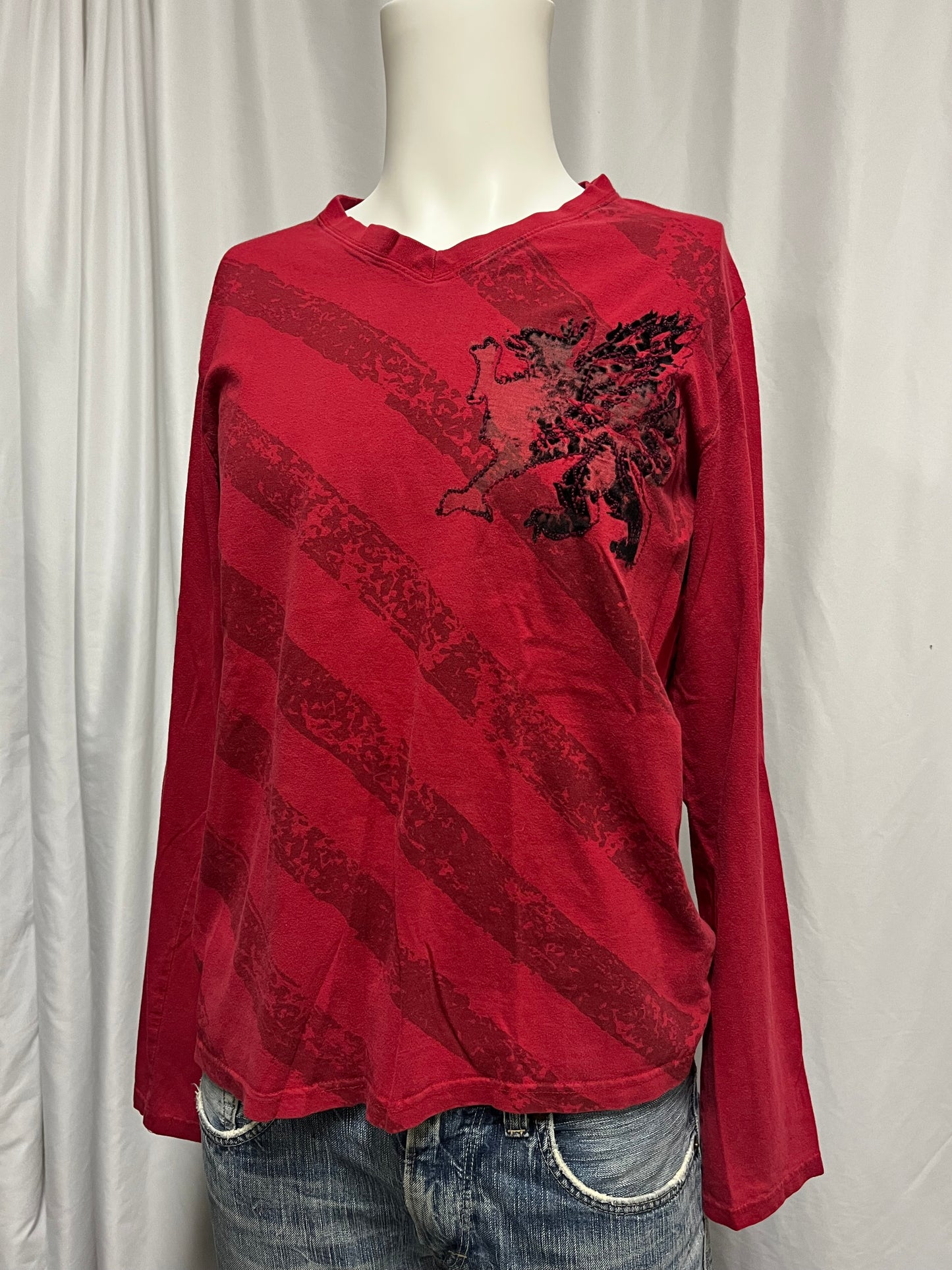 M/L - 725 2000s Gothic Cross Long Sleeve