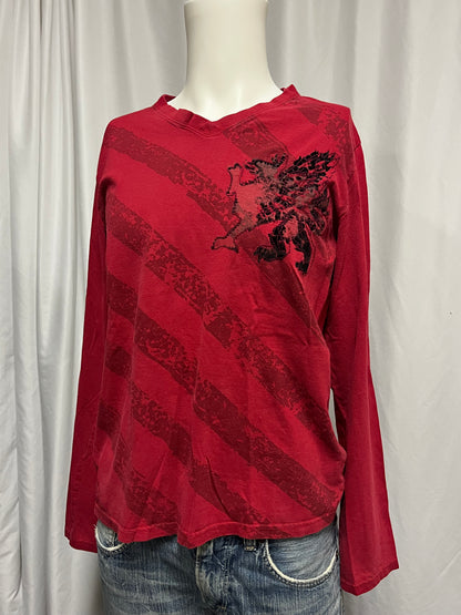 M/L - 725 2000s Gothic Cross Long Sleeve