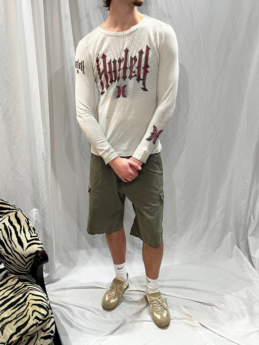 M - Hurley 2000s Graphic Thermal Long Sleeve